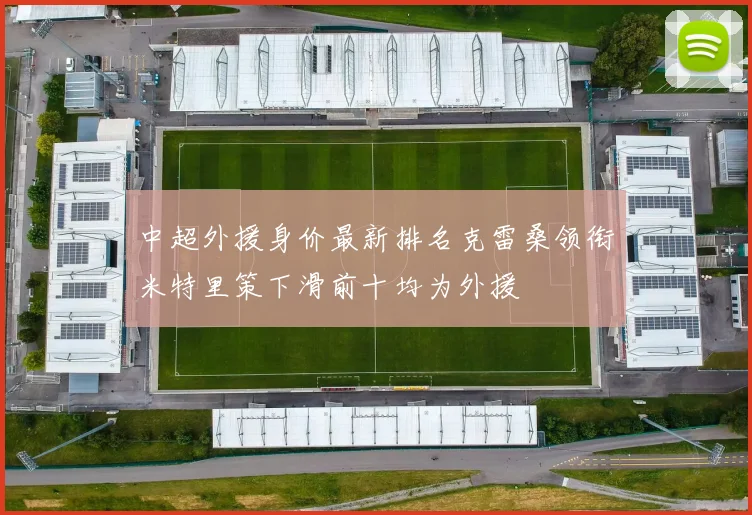 中超外援身价最新排名克雷桑领衔米特里策下滑前十均为外援